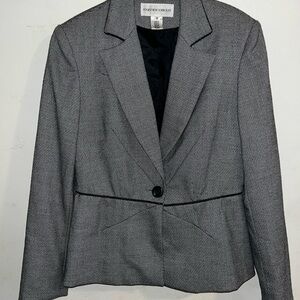Jones New York Women's Classic Black and White Blazer